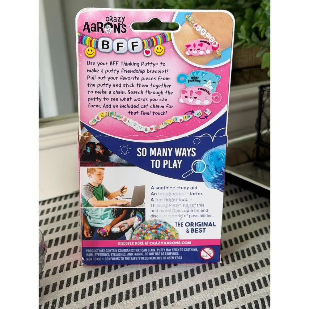 Crazy Aaron's Thinking Putty BFF 2.1oz + Puppy Love Mini Tins 4pc Sealed